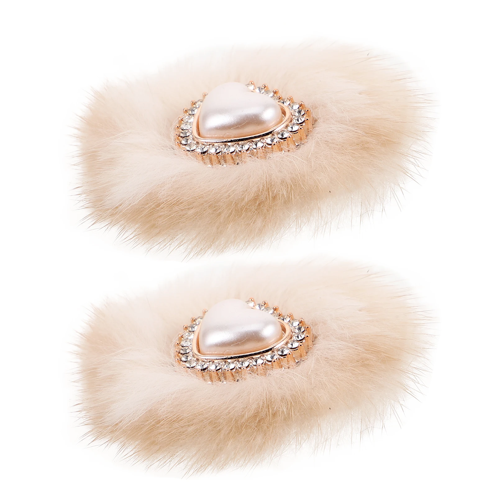 

2 Pcs High Heels Buckles Pompom Ball Shape Shoe Clips Poms for Shoes Accessories