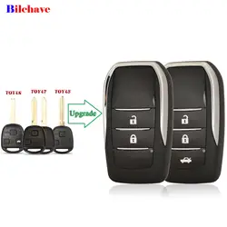 jingyuqin Zmodyfikowany dla Toyota Yaris Prado Tarago Camry Corolla Land Cruiser Fit Lexus GX470 LS300 LS400 RX300 Flip Key Shell Fob