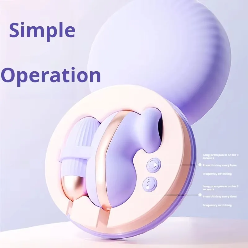 جهاز مساج صغير قوي برأسين للنساء هزاز مص G-Spot مناسب للأعمار من سن 18 عامًا