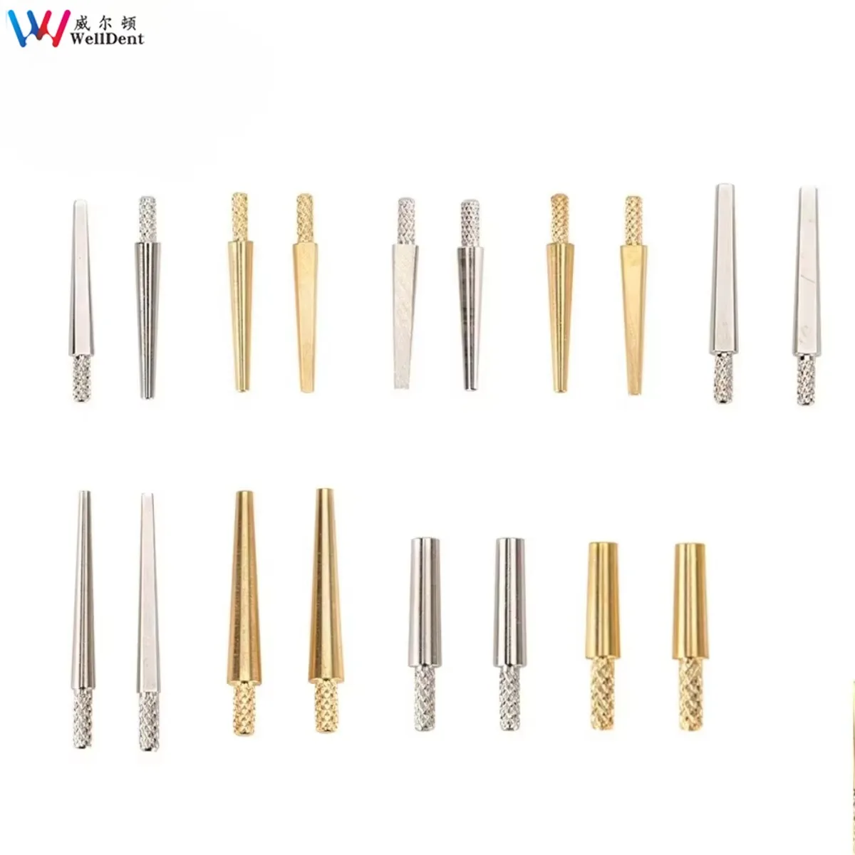 1000Pcs Brass Dowel Pins Dental Lab Instruments Dental Nail #1-#12 for Plastic Articulator Mounting Plates