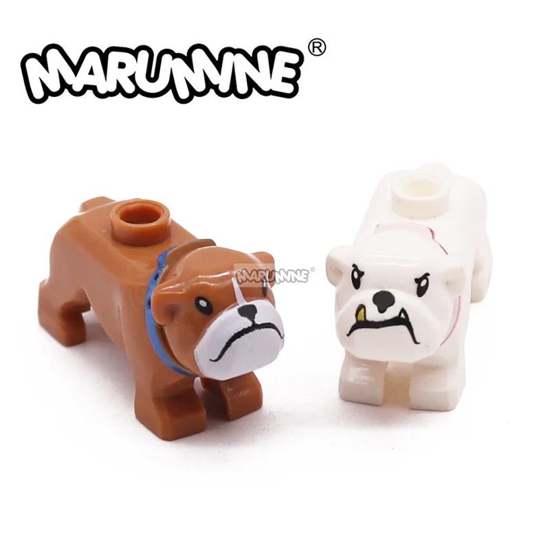 

Marumine Animal Building Blocks Printed Brick Parts MOC Bulldog Flamingo Otter Seagull Penguin Squirrel Zoo Accessories DIY Toys