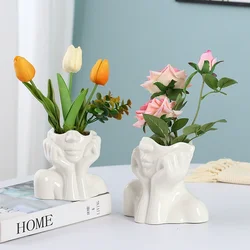 Nordic creative vase 1pcs flower pot insert hydroponic container flower pot Home decoration accessories gift Desktop ornament
