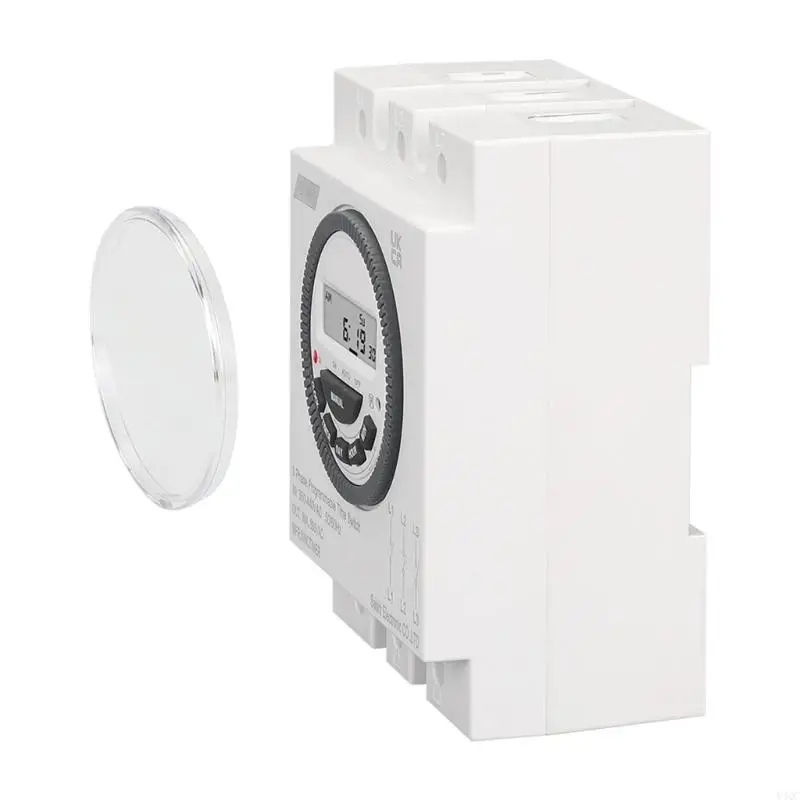 Timer numérique polyvalent avec écran d'écran rétroéclat-il Cover à poussière 3 phases Time Contrammer Timer Programmable Y4QC