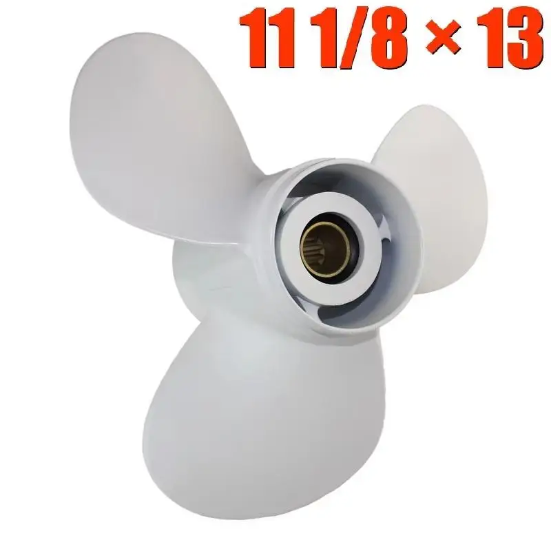 Aluminum Outboard Propeller 11 1/8x13 For Yamaha 25-60HP 69W-45945-00-EL Propeller Boat Parts Accessories