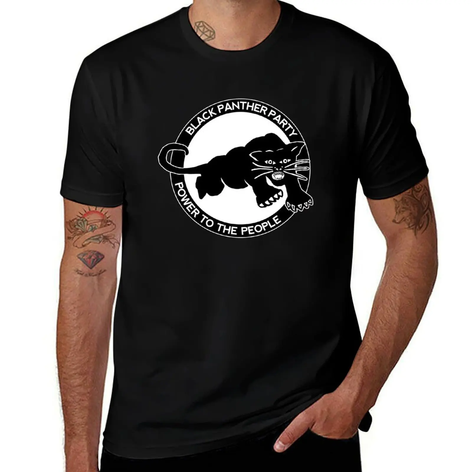 

Black Panther Party T-Shirt anime t shirts for man cotton t shirt pack