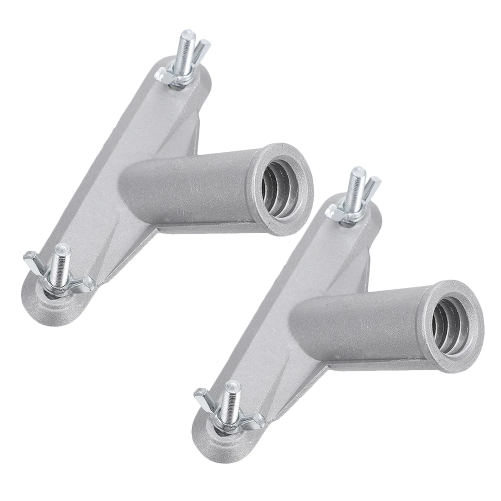 

2pcs RollerBrushAdapter BroomHandleConnector Silver Aluminum Durable CleaningTools CompactSize HandleThreaded