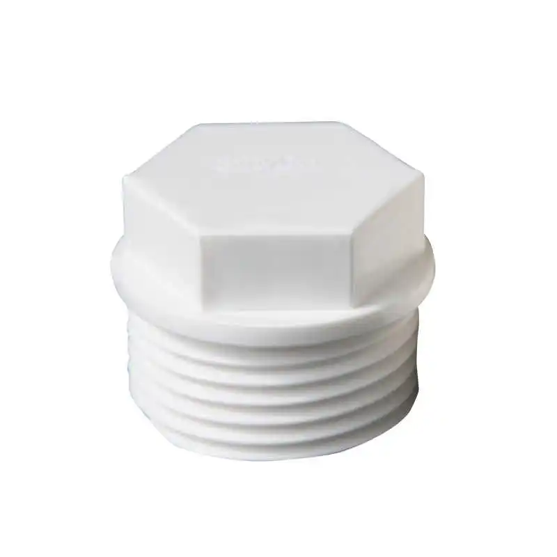 3-50PCS 1/2,3/4, 1Inch PVC Male Thread End Plug thread End Caps Garden Irrigation Fish Tank Aquarium Adapter PVC Pipe Fittings