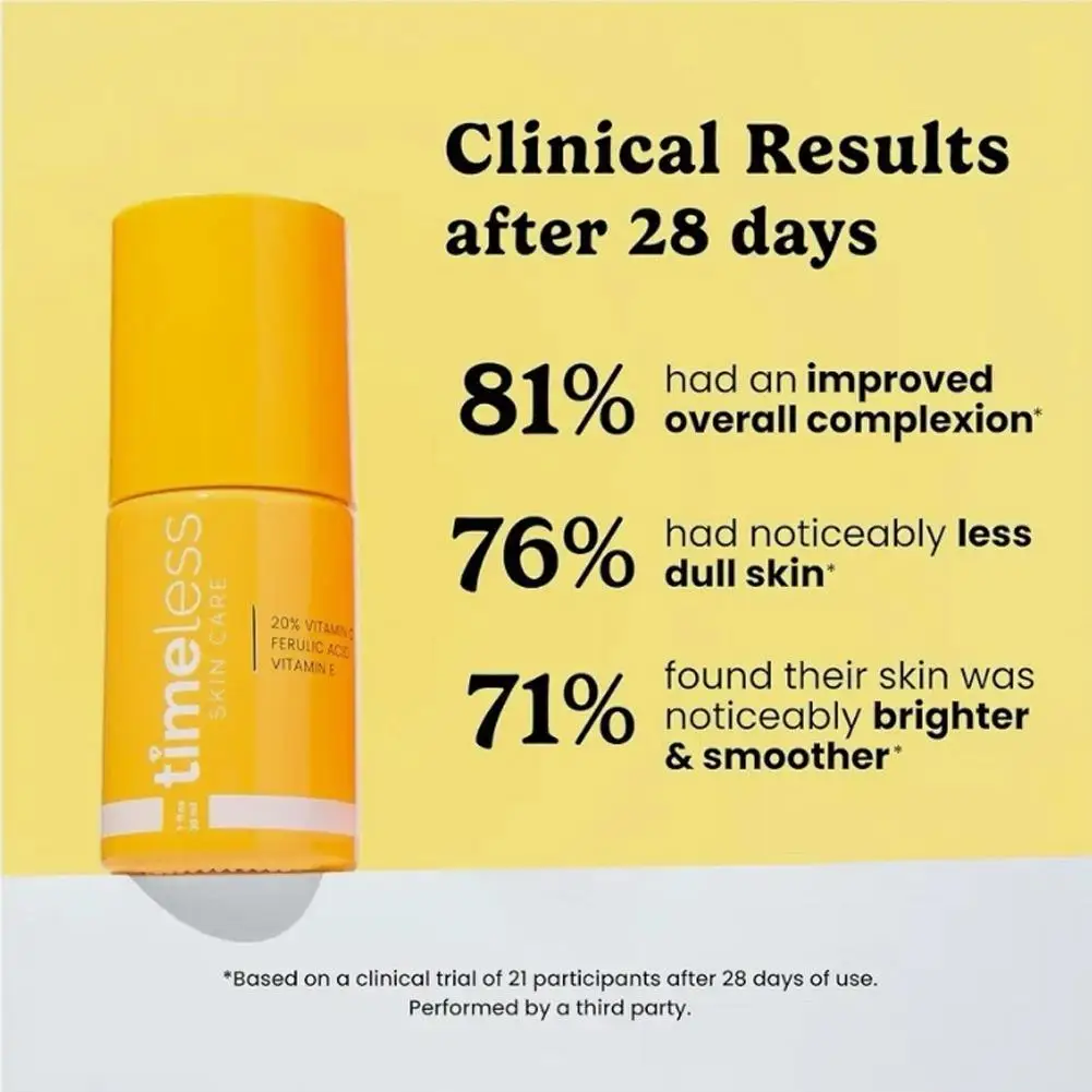 Timeless 20% Vitamin C Serum 30ml – With Vitamin E & Ferulic Acid, Antioxidant, Brightening, Hydrating, Boosts Collagen - view 5