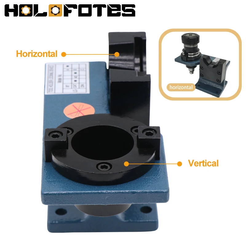 CAT40 Tool Holder Tightening Fixture Cast Iron Aluminum Seat Tool Holder Locking Device Collet Chuck Fixtures CNC Mill Machine