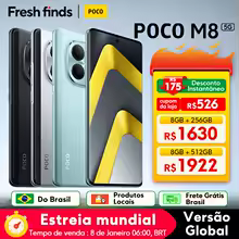 【Estreia Mundial】POCO M8 5G Celular Versão Global Snapdragon® 6 Gen 3 50MP Câmera 6,77