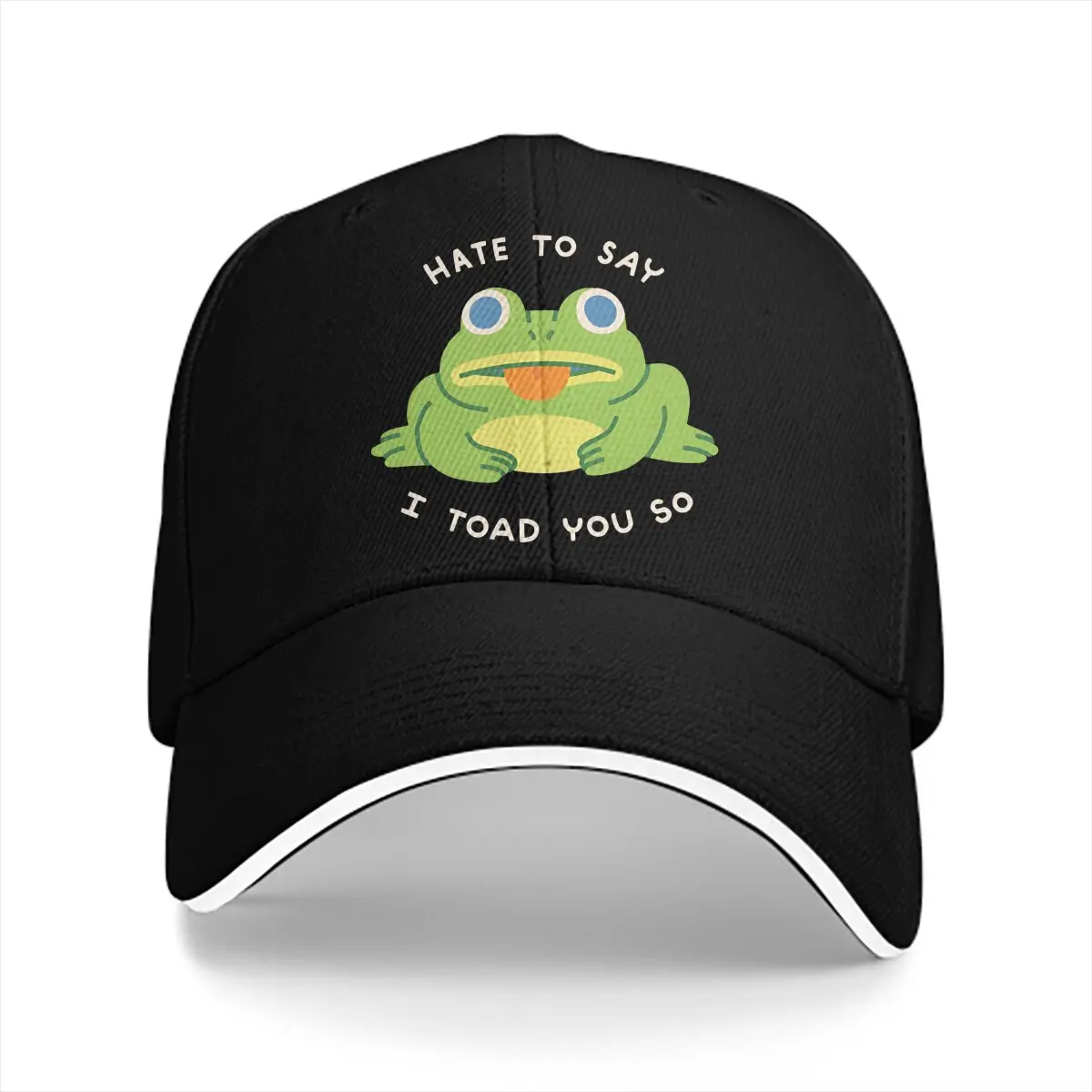 Washed Men's Baseball Cap Hate To Say I Toad You So Trucker Snapback Caps Dad Hat Frog Golf Hats