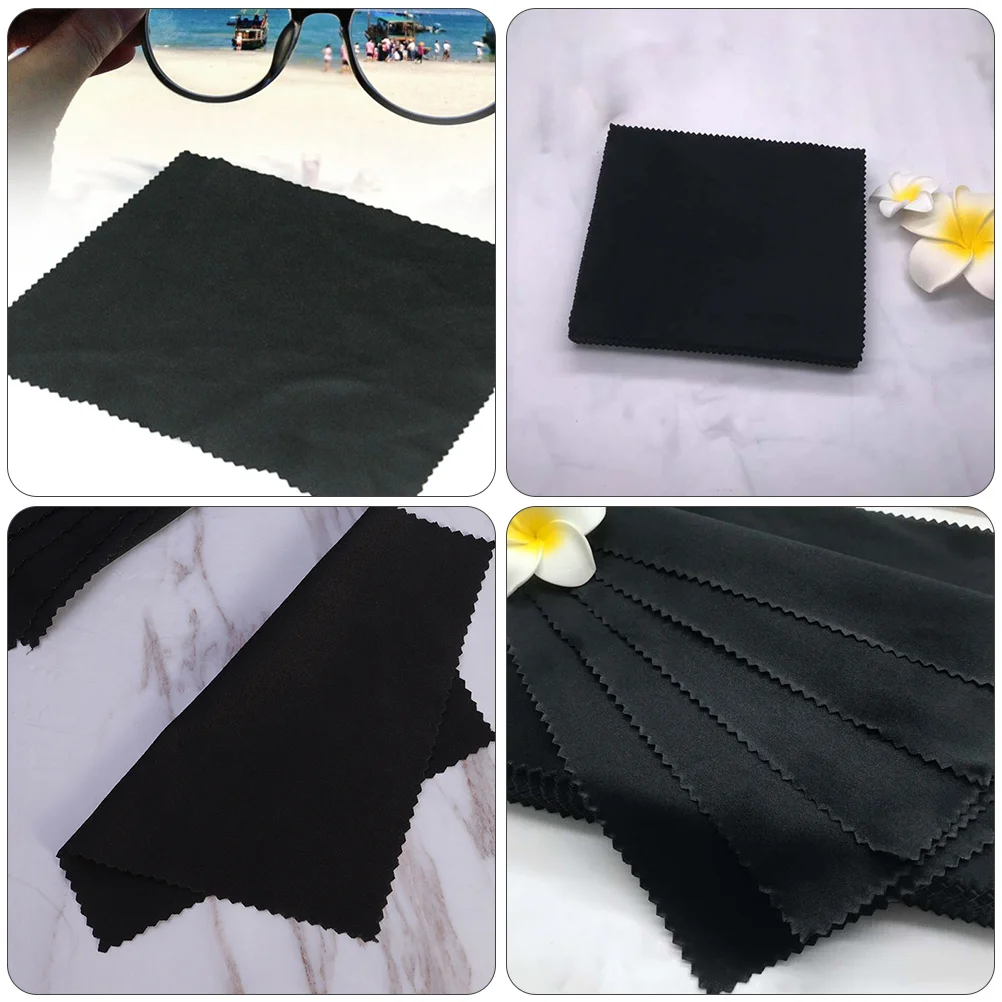 50Pcs Microfiber Wiping Cloth Glasses Cleaning Cloth for Musical Instruments Jewelry Phone Screens Lens Cleaning Fast Drying