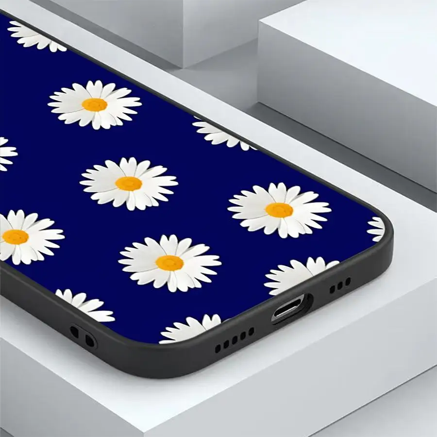 حافظة لهاتف سامسونج جالاكسي A32 A26 A72 A36 A22 A52 A51 A73 A25 A71 A41 A35 A23 A53 A24 A55 غطاء هاتف ناعم أسود جميل ديزي #2