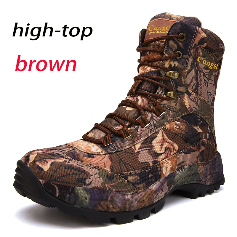 Hoge Kwaliteit Bruine Schoenen Mannen Outdoor Laarzen Grote Mannen Schoenen Werk Veiligheidsschoen Motocycle Boots Combat Boots Zapatos 39-46