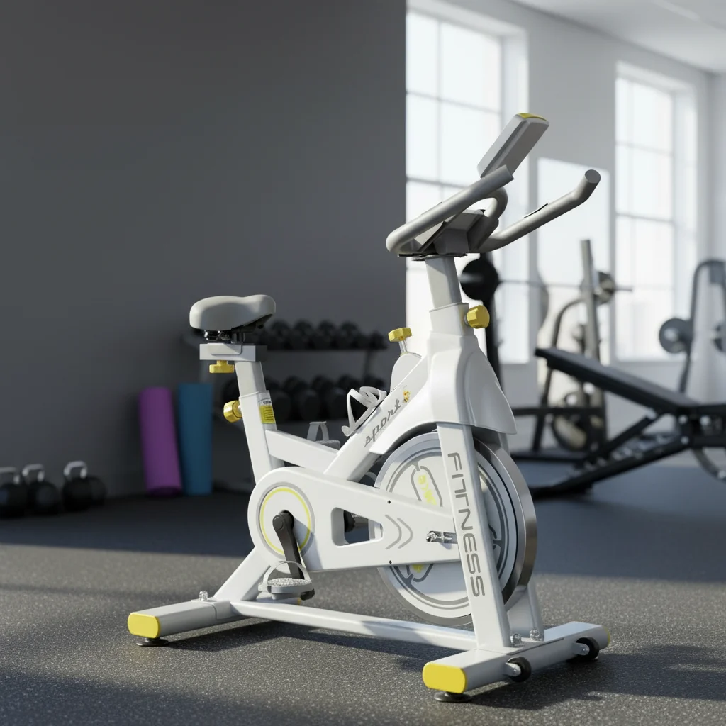 Durable Foldable Portable Spin Bike Adjustable Resistance LCD Display for Home Gym Use Eco-Friendly Indoor Fitness