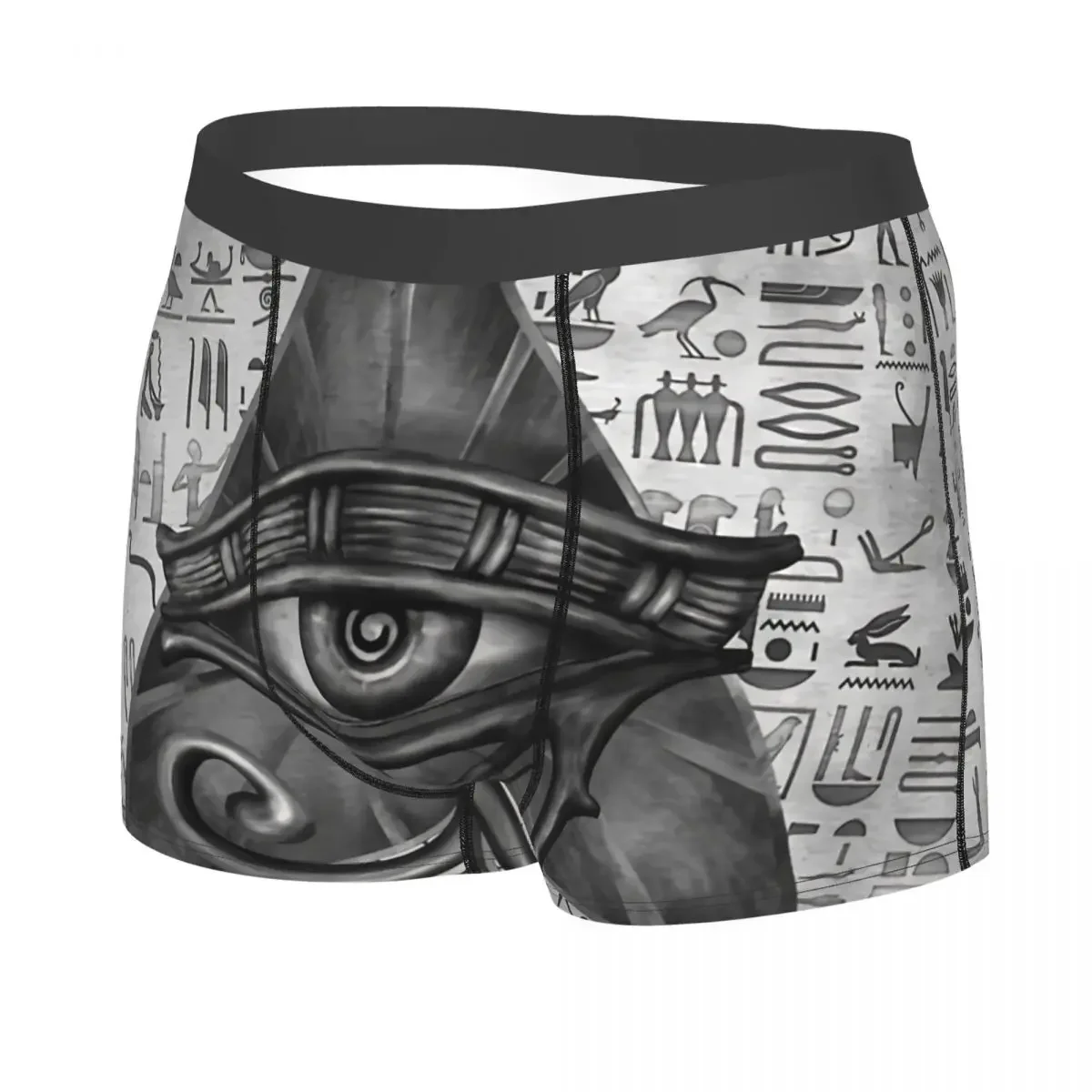 Egyptian Eye Of Horus Men Boxer Briefs Greek  Breathable Funny Underwear High Quality Print Shorts Birthday Gifts