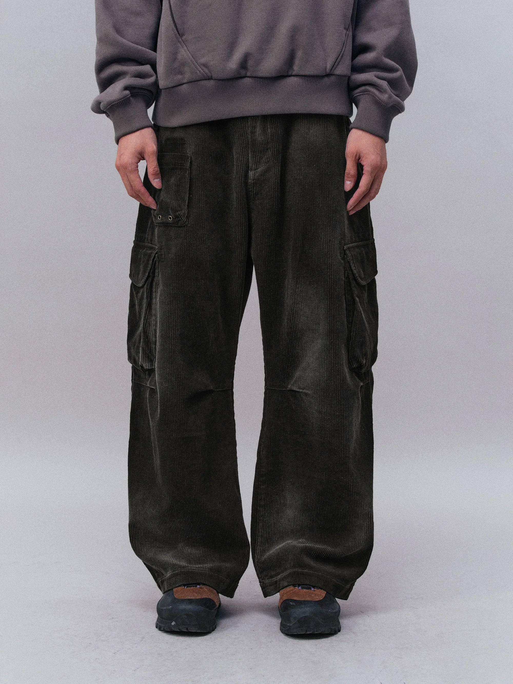 

Брюки-карго Monterest Outdoor Vintage из вельвета с широкими штанинами и множеством карманов, повседневные рабочие брюки из канваса прямого кроя