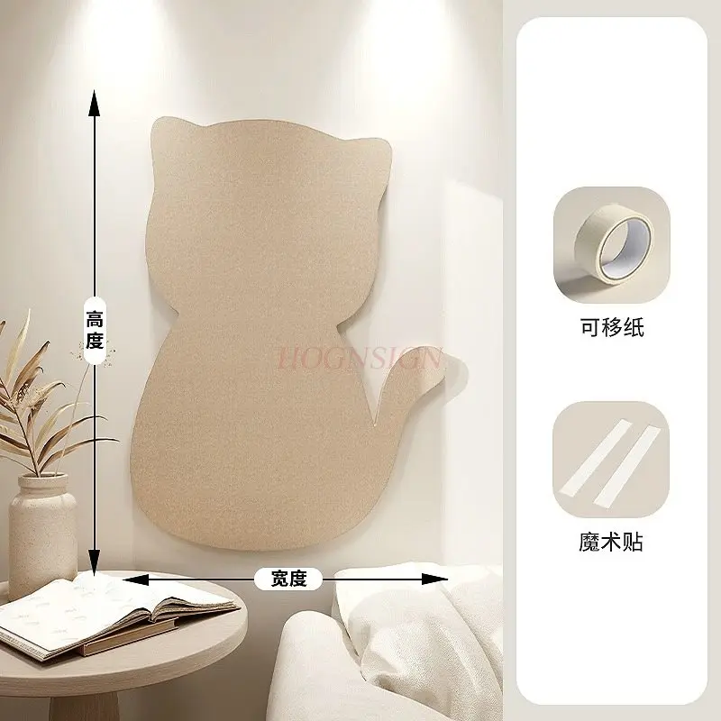 قطعة واحدة من ملصقات الحائط لباد القط، الصور، جدار العرض الراقية، لوحة الخلفية، ديكور الحائط، لباد الصوف الإبداعي، لوحة الرسائل #1