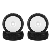 TNKIG-4Pcs 115Mm 1/8 RC Off-Road Buggy Tires Wheel 17Mm Hex For ARRMA Traxxas Redcat Team Losi Kyosho VRX HPI WR8 HSP Hobao