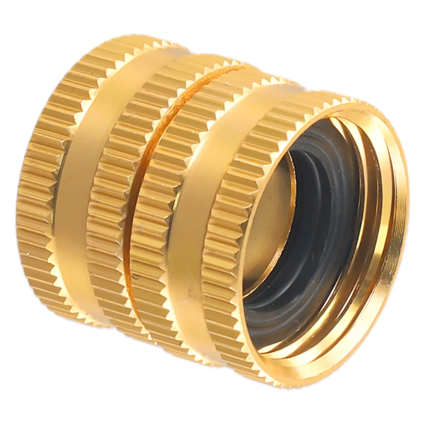 

Two-Way Female Connector Solid Brass Garden Hose Adapter 3/4 Female-To-Female Hose Adapter For Irrigation Quick Connector