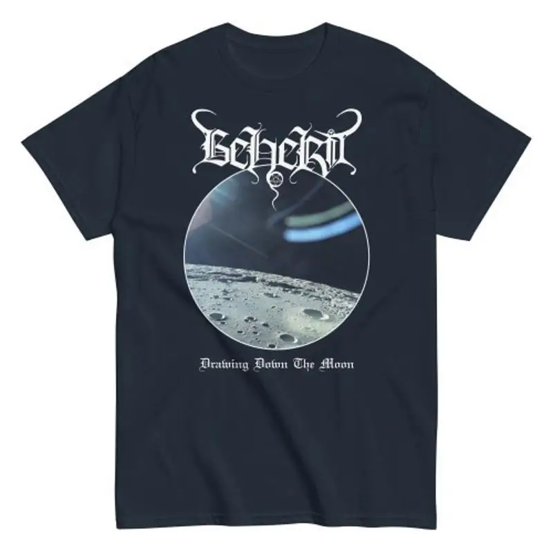 Beherit - Drawing Down the Moon Navy Blue Shirt - Size Medium NEW - Black Metal