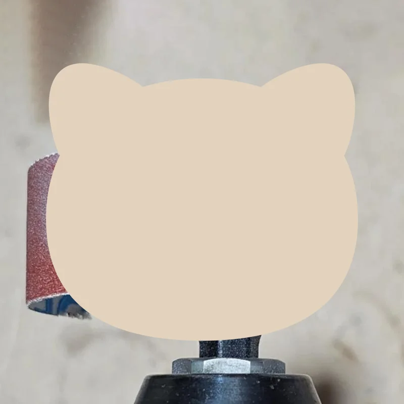3D Printed Convex Grinding Wheel Head Grinding Head Designs For Electric Drill Accessories In Black Plastic Material