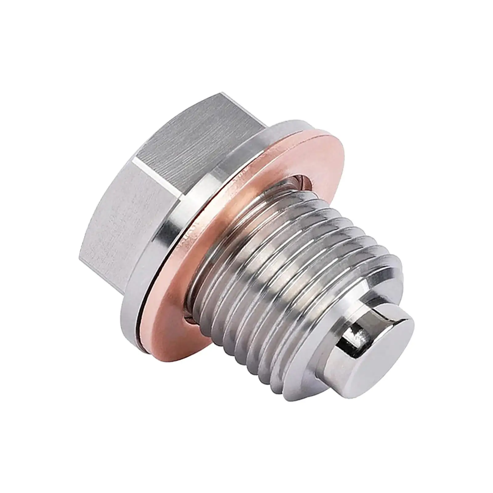 Engine Oil Pan Protection Plug M16x1.5 Magnetic Stainless Steel Drain Bolt Easy Install for Motorcycle 4