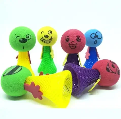 10Pcs kids Plastic Doll Funny Toy Children Toys Random Multicolor Kids Baby Creative Gift Jump Bounce Elf Party Birthday Fly Man image 3