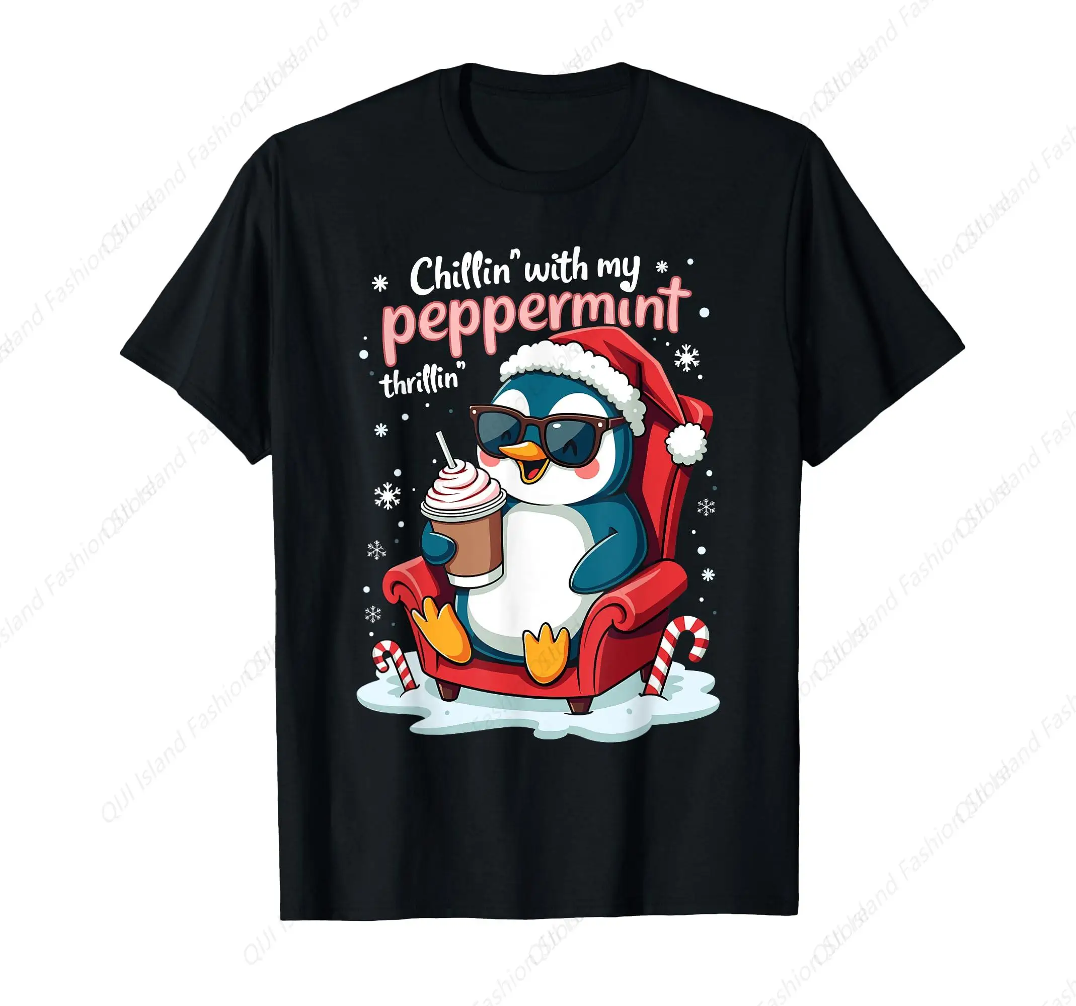 تي شيرت My Peppermint Thrillin' Christmas Penguin