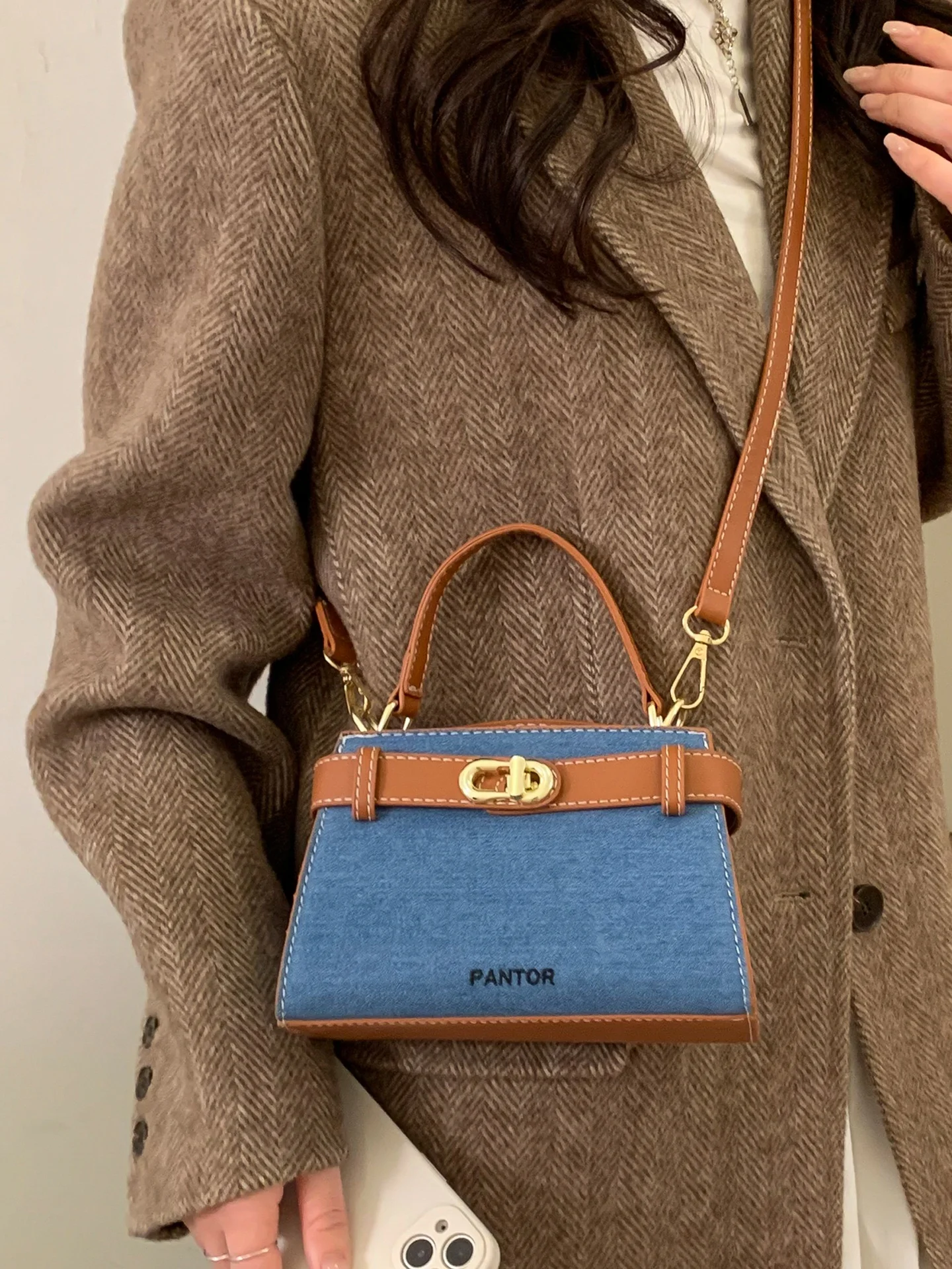 

Модная женская сумка через плечо, мягкая сумка-клатч из искусственной кожи с магнитной застежкой для поездок на работу и повседневного использования