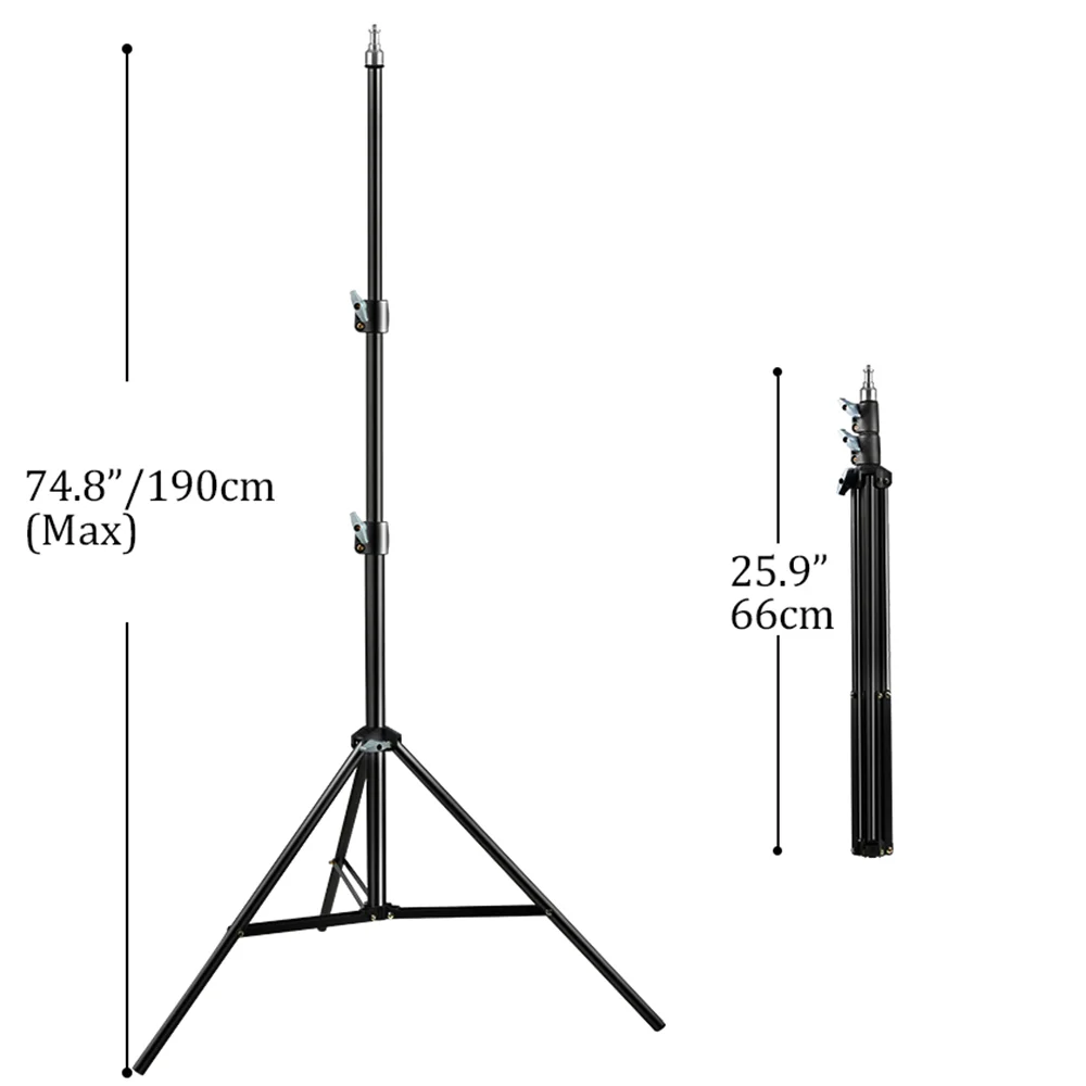 High Quality Scrub Tripod for Phone Mobile Selfie Stick Light Stand 1/4 Screw Head For Photo Studio Flashes Photographic Softbox