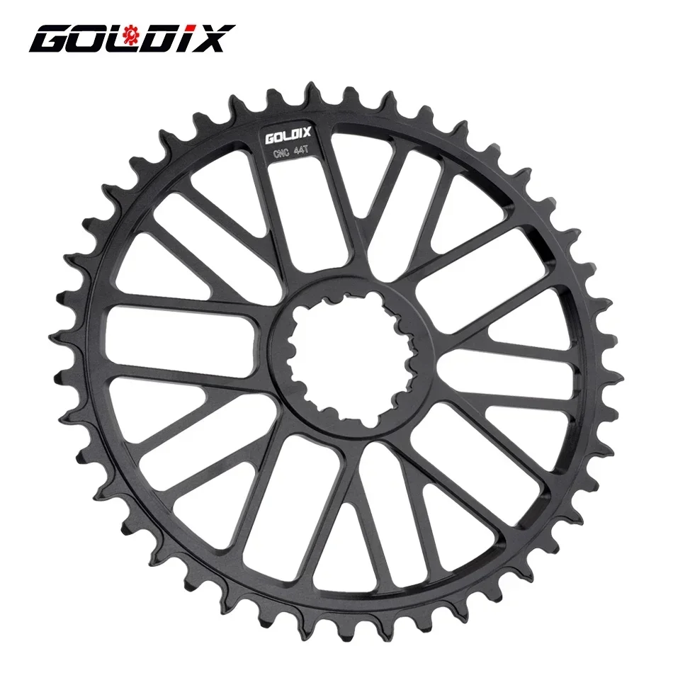GOLDIX خفيف الوزن مباشر - سلسلة التركيب: ضيقة - أسنان واسعة، فردي - سرعة، متوافق مع كرنك الدراجات الجبلية والطرق