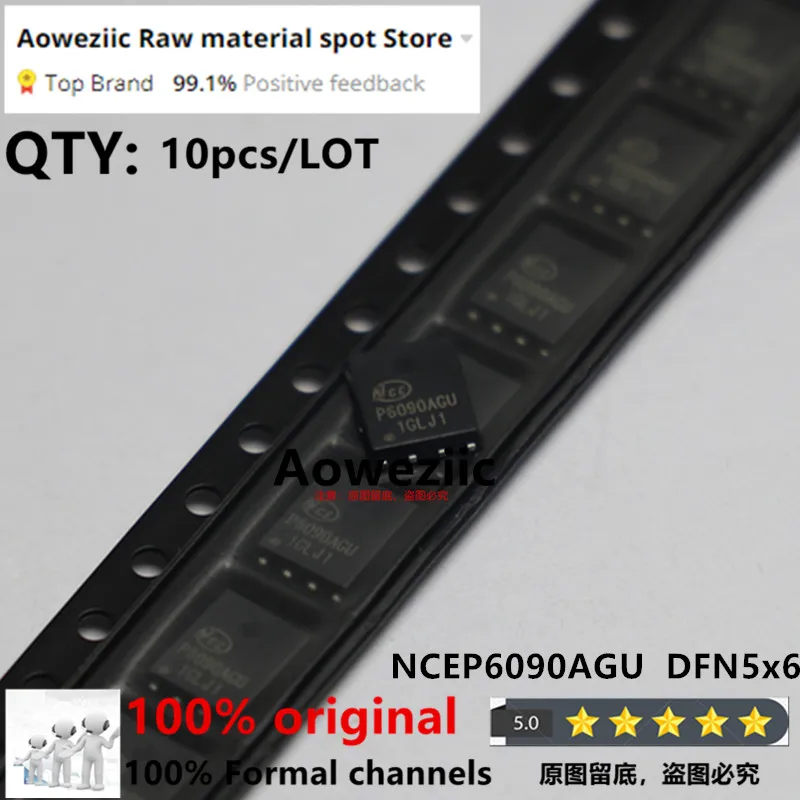 Aoweziic 2023+  100% New  Original  NCEP6090AGU  P6090AGU   DFN5x6   N-channel MOS FET 60V 90A