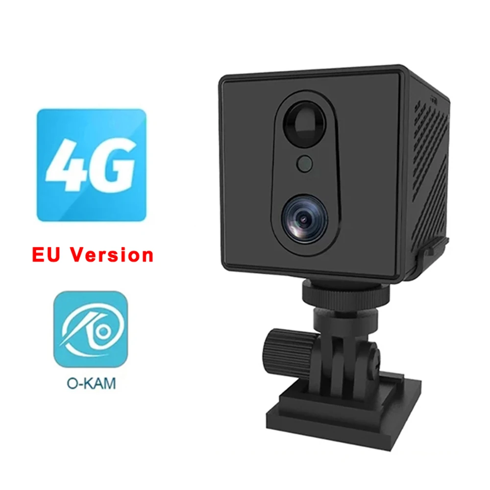 Mini 4G Beveiligingscamera Sim-kaart WiFi Ultra HD Bewakingscamera 3000 mAh Batterij Low Power Voice Intercom CCTV Camcorder