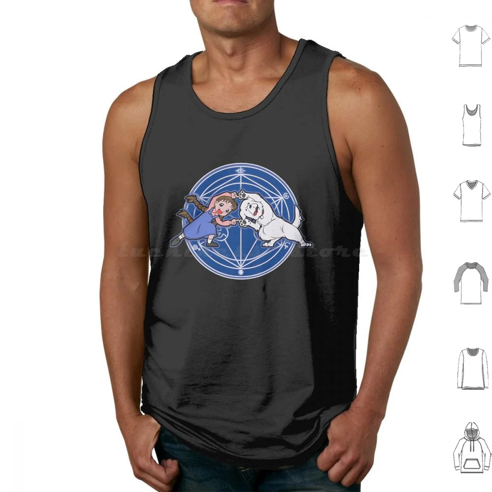 Fullmetal Ha Tank Tops Print Cotton Fullmetal Ha Alchemist Nina Chimera Nina Tucker Ha Sad Funny Dark Humor Meme Nerd Geek