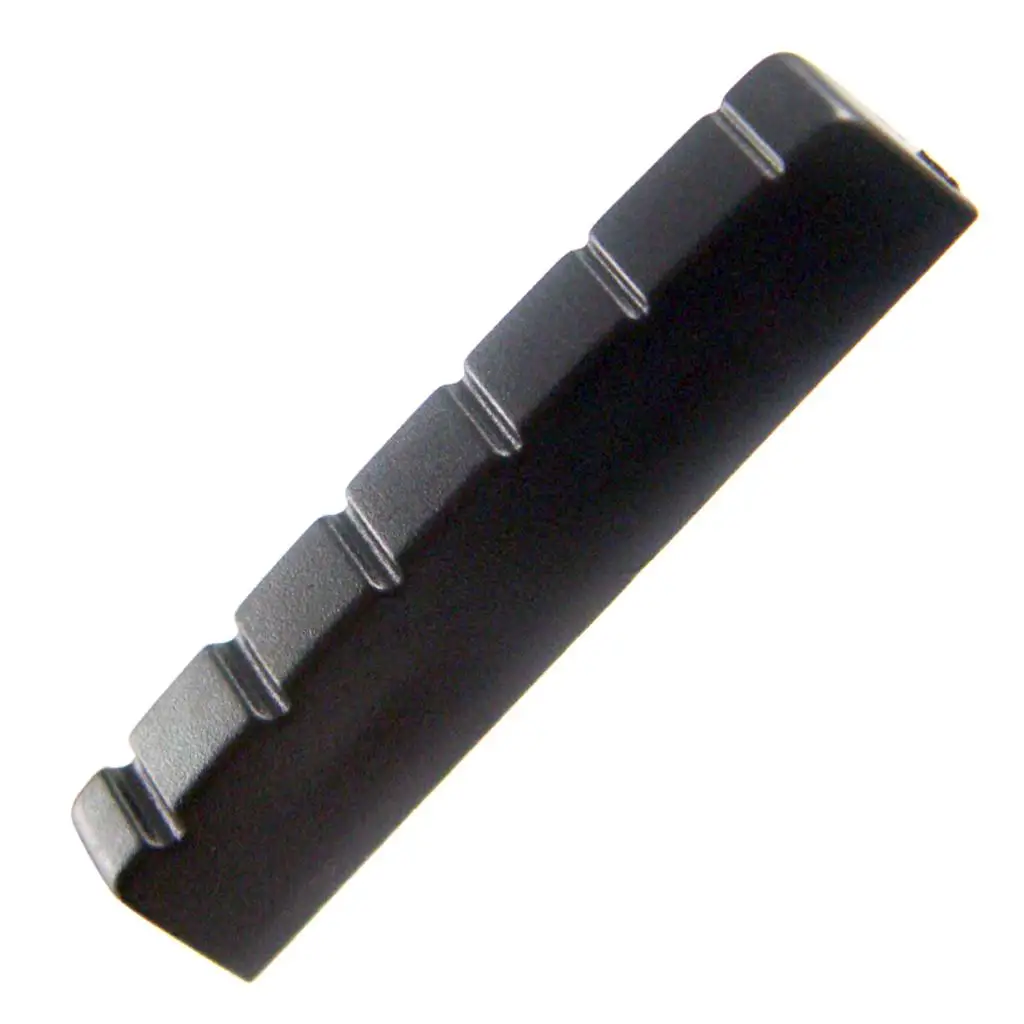 Left Handed Slotted Guitar Nut 2 Pieces Plastic Backhand Nut for Acoustic Guitar Repair and Upgrade