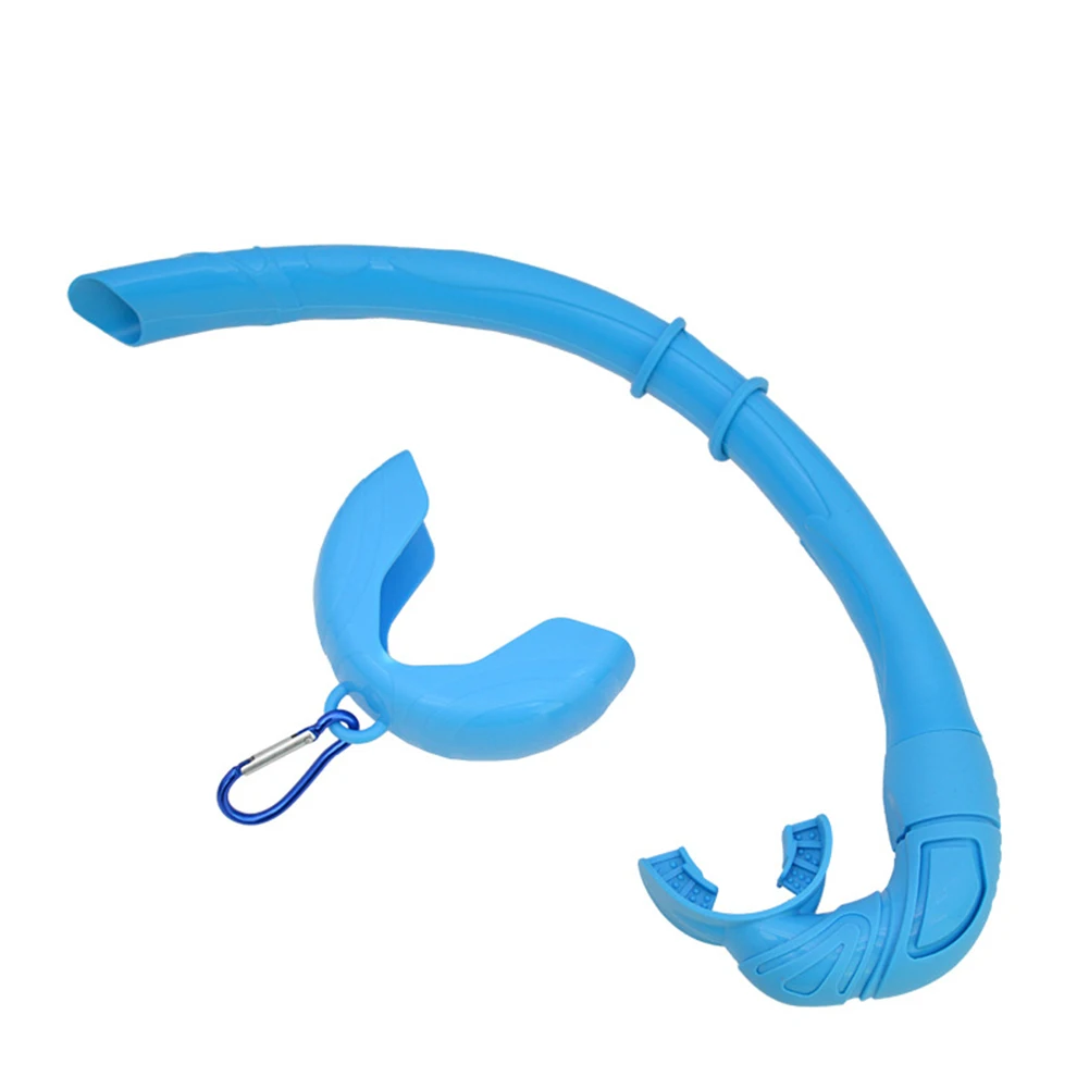 Silicone Foldable Snorkel With Compact Storage Case Wet Breathing Tube Freediving Snorkel Silicone Flexible Snorkel Set