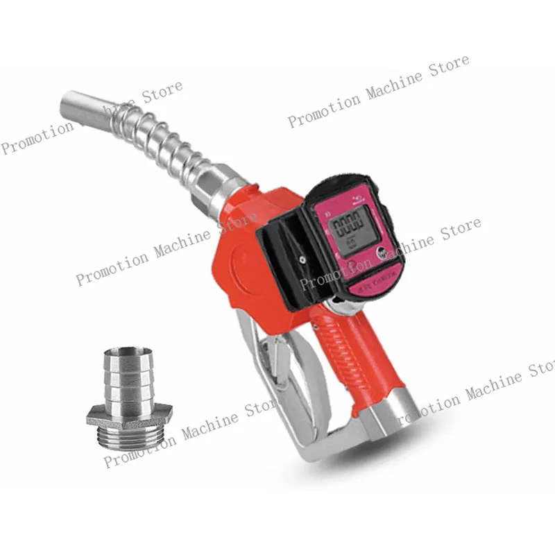K28 Digital Flow Meter Fueling Nozzle Diesel  Fuel Gun Oil Fill Nozzle Aluminum Refuel Injection Tools New