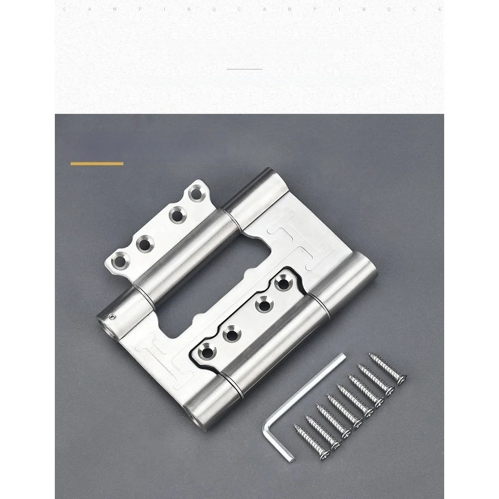 Stainless Steel Spring Hinge 5 Inch Adjustable Double Action For Door Window Self Closing Hardware Cabinet Accessories