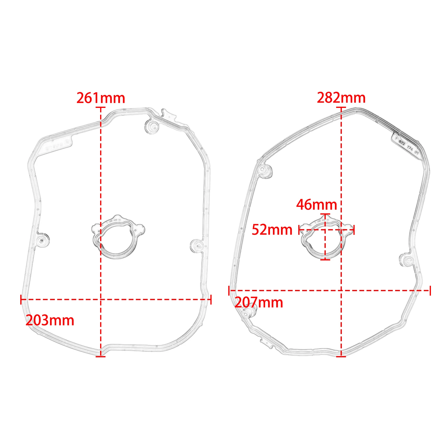 

Valve Cover Gasket Set For BMW R1300GS 2024 2025 2026 OEM Right 11121027894 Left 11121027893 Rubber Oil Filter Housing Crankcase
