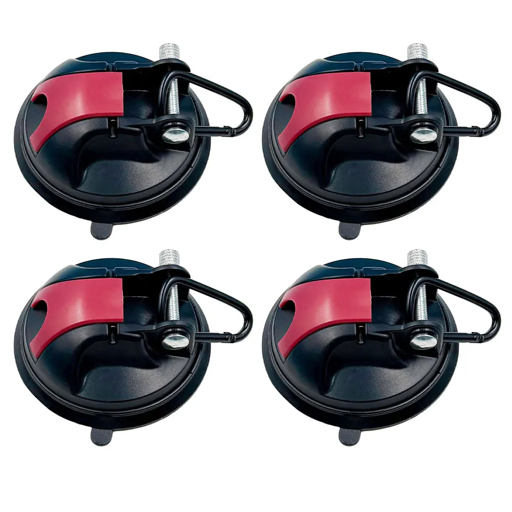 Set of 4 Tent Suction Cup Hooks for Campervan Use 30 kg Load Capacity Reliable Hold on Smooth Surfaces Outdoors