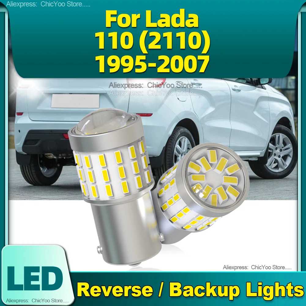 

2pcs Reverse Lights 1156 BA15S Backup Lamp P21W 6000K 12V For Lada 110 2110 1995-1999 2000 2001 2002 2003 2004 2005 2006 2007