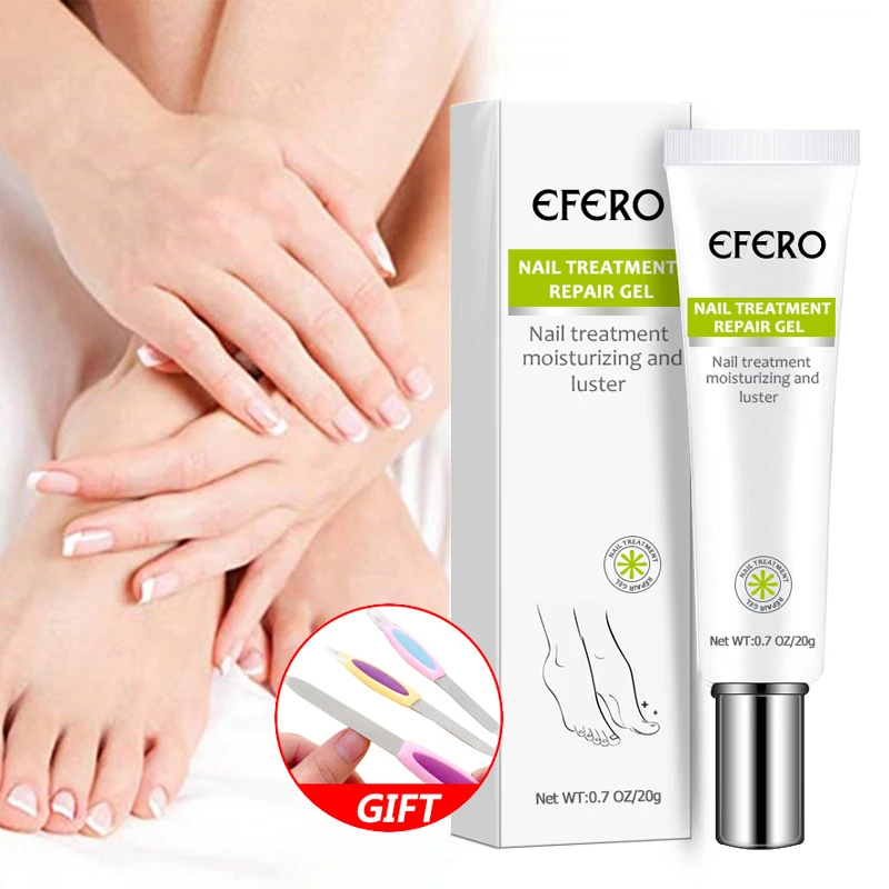 

EFERO Nail Treatment Serum Repair Essence Moisturizing Nail Foot Cuticle Remover Nail Treatment Cream Women Men Nails Products