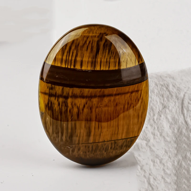 1 قطعة الحجر الطبيعي البيضاوي العقيق الجمشت الوردي خرز كريستالي شفاء كريستال تدليك الحجر #4