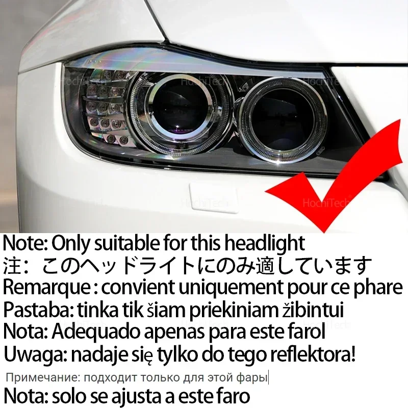 16-Color RGB Cotton LED Angel Eye Rings Daytime Light for BMW 3 Series E91 E90 LCI 2009-2012 Xenon headlights Accessories