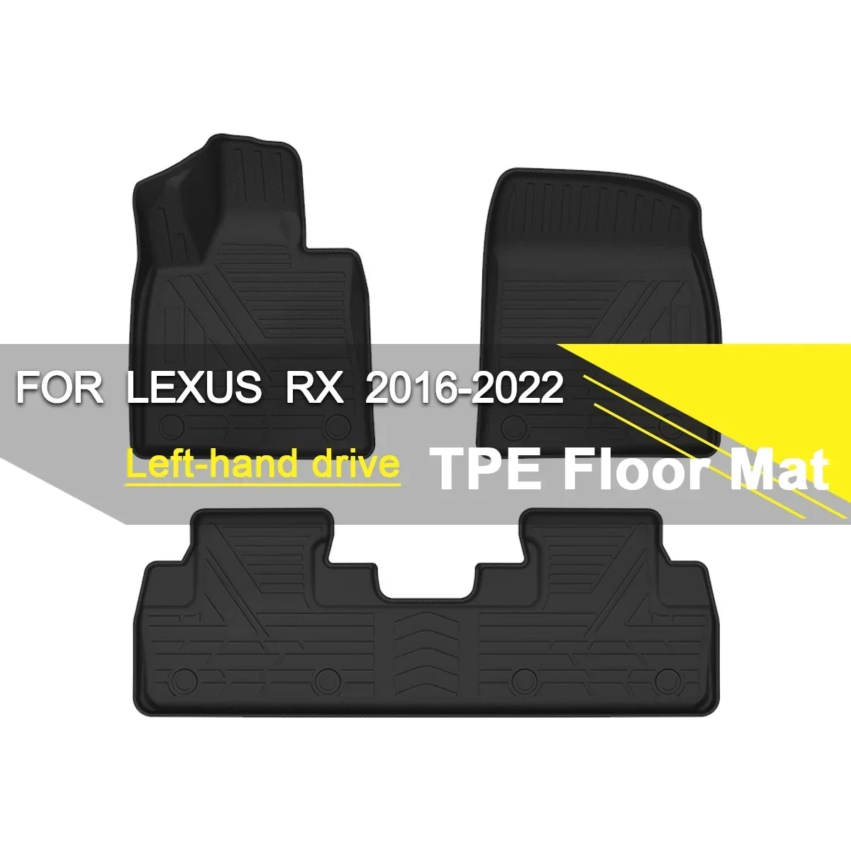 

Car Floor Mat TPE Rubber Waterproof Non-Slip Fully Surrounded Refit Left Hand Drive Car Accessories for Lexus RX 2016-2022