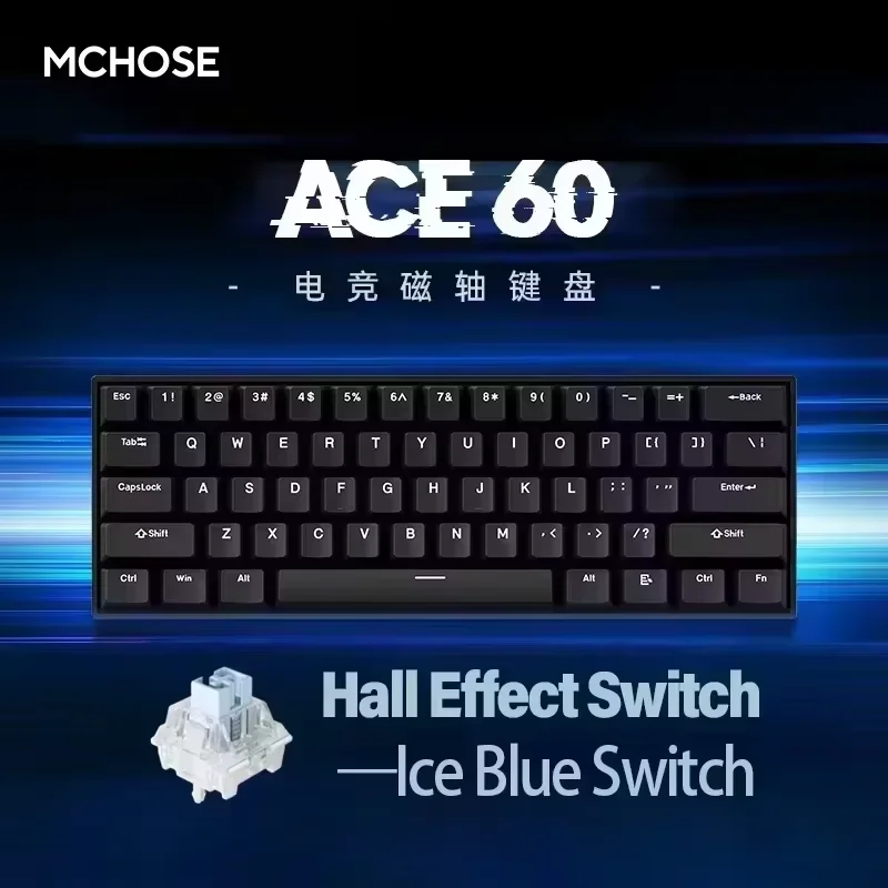 MCHOSE Ace 68 Hall Effect Magnetische Schakelaar Gaming Toetsenbord Topografische Keycaps Aangepaste TTC Uranus Magnetische Schakelaar eSports