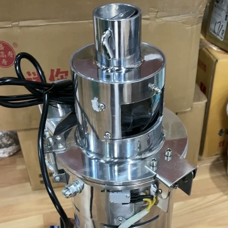 304 Stainless Steel Automatic Dry Root Pulverizer Herb And Leaf Crushing Grinder Machine For Food Processing And Home Use