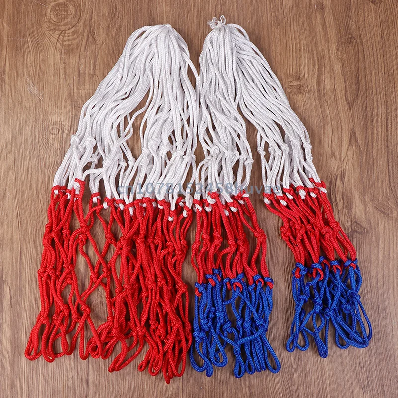 1 Pc 3.5MM Basketball Net All-Weather Basketball Net Dual/Tri-Color Basketball Hoop Net Powered Basketball Hoop Basket Rim Net