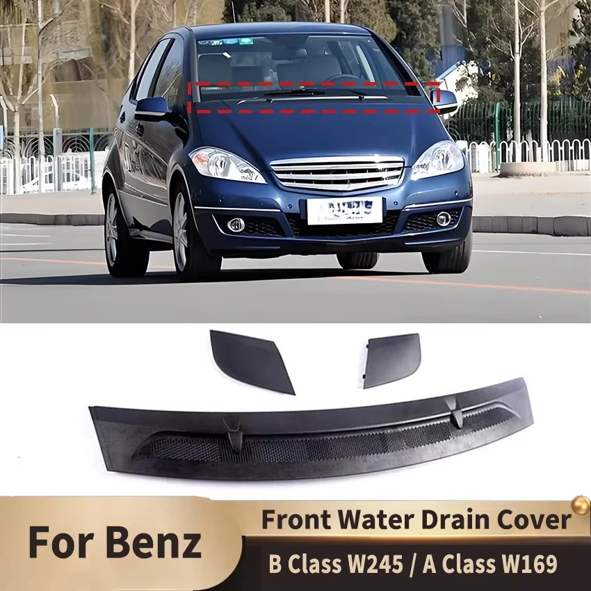 Front Water Drain Cover for Mercedes Benz A Class W169 B Class W245 New 3pcs Car Accessories A1698360018 A1698300275 A1698300375